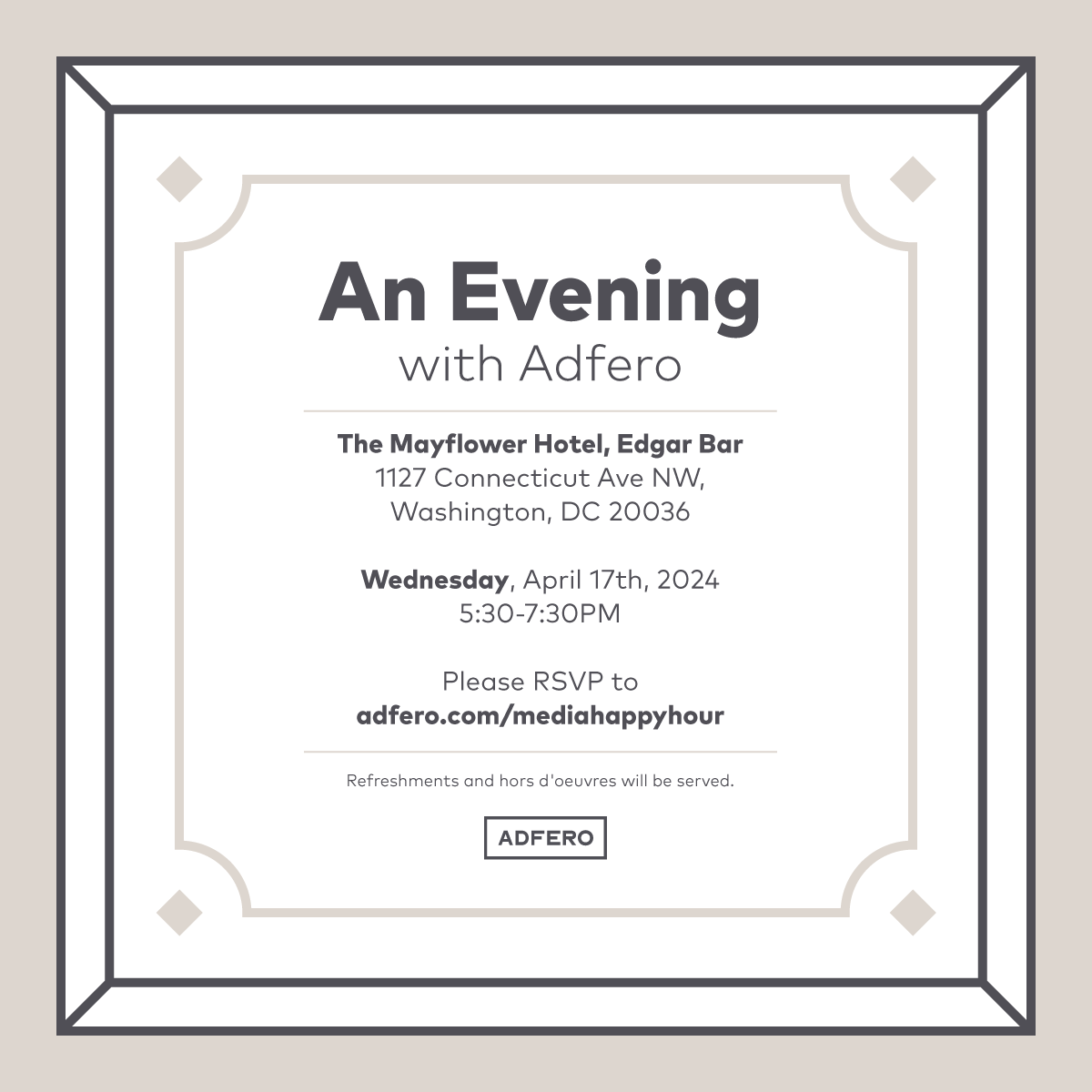 An Evening with Adfero