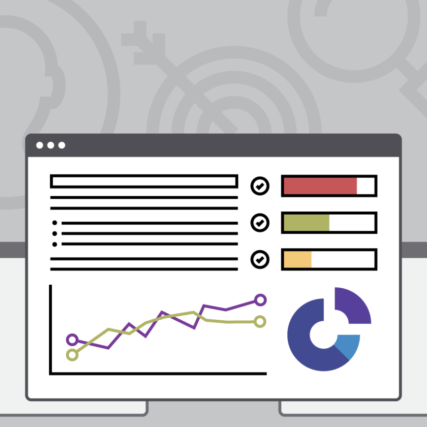 A report with different types of graphs.